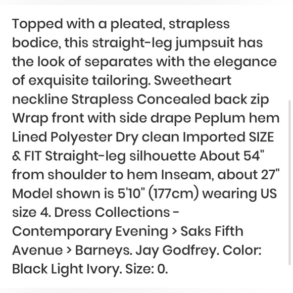 #68” JAYGODFREY Black and White Ankle Cropped Pants - Picture 2 of 2